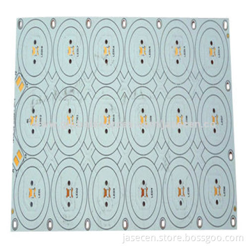 Super white solder mask PCB with immersion gold aluminum based